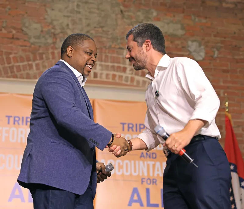 Pete Buttigieg rallies for Chris Jones in Little Rock