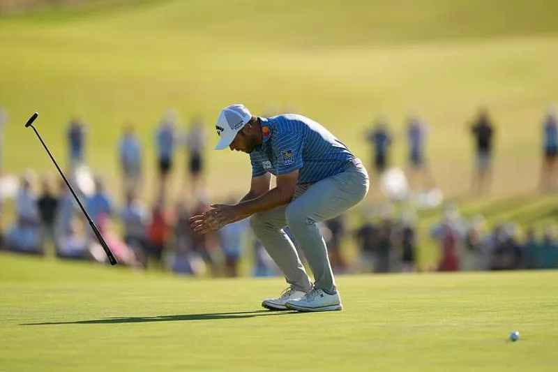 After missing his putt on the 18th hole, Sam Burns comes up one shot short at the US Open