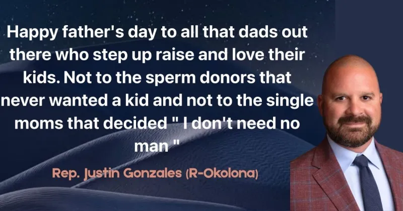 AR lawmaker celebrates Father's Day by attacking single moms