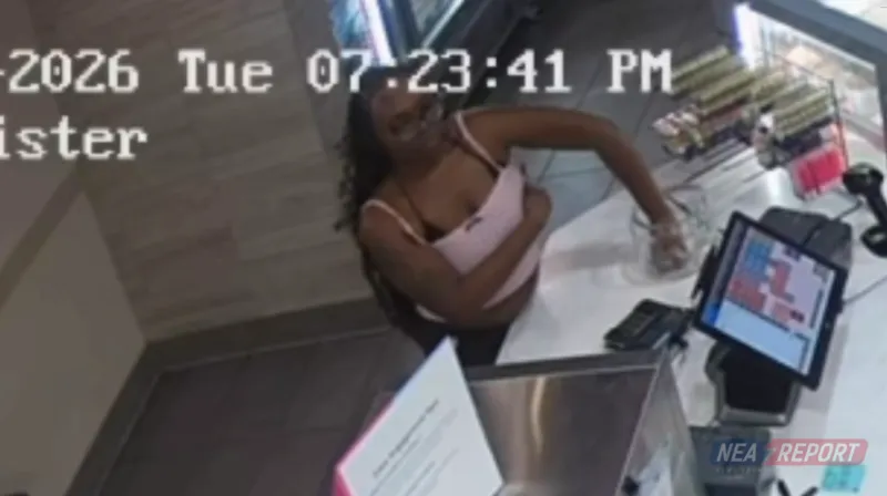 VIDEO: Woman Appears to Steal Tips from Baskin-Robbins