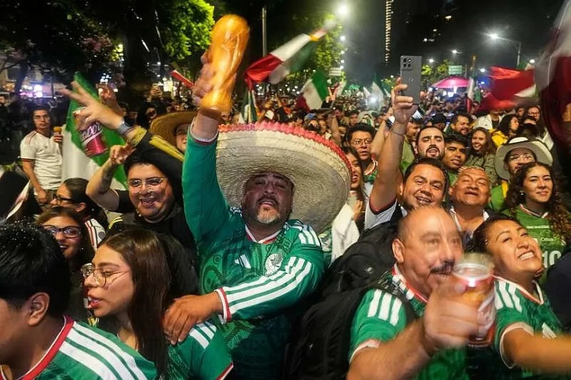 Mexican fans take celebrations into own hands