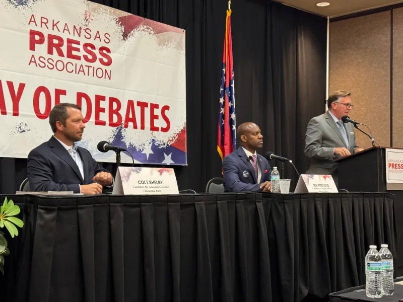 Gubernatorial challengers talk ideas as Sanders skips debate