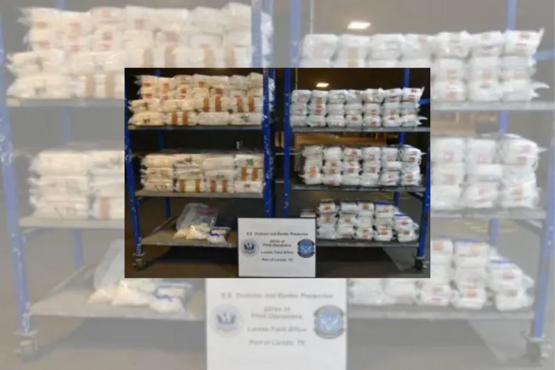 More Than 1,100 Pounds of Meth Seized at Texas Border Crossing