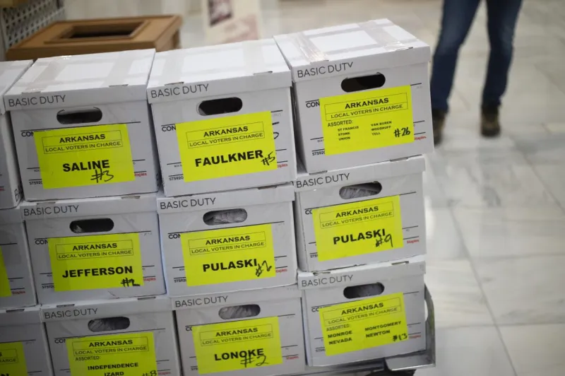 Ballot initiative groups tally signatures