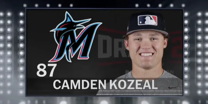 WATCH: Camden Kozeal drafted by Miami Marlins