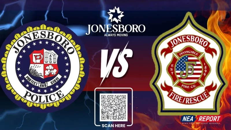 Jonesboro Police, Fire Departments to Compete in Battle of the Badges Blood Drive