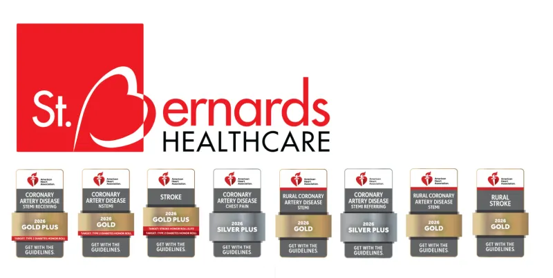 St. Bernards Receives National Recognition for Regional Heart, Stroke Care
