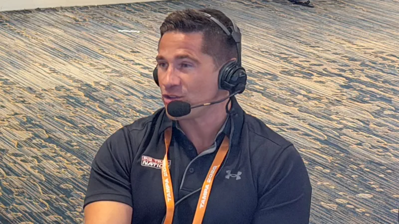 Pig Trail Nation's Trey Daerr at SEC Media Days on Halftime with Alyssa Orange