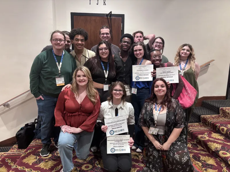 Southern Arkansas University Theatre & Dance students shine at Region VI American College Theater Festival with scholarships, honors, and national recognition