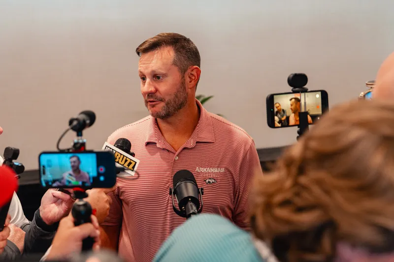 Ryan Silverfield press conference: Arkansas football coach speaks ahead of SEC Media Days