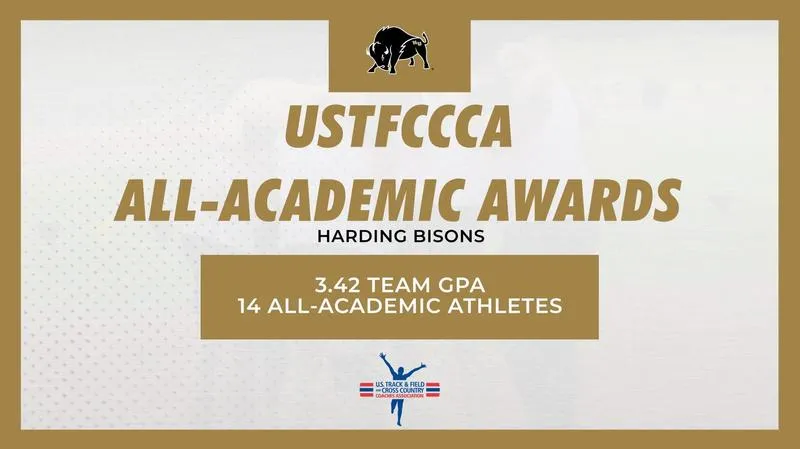 Harding Men's Track & Field Named USTFCCCA All-Academic Team; 14 Bisons Earn Individual Honors