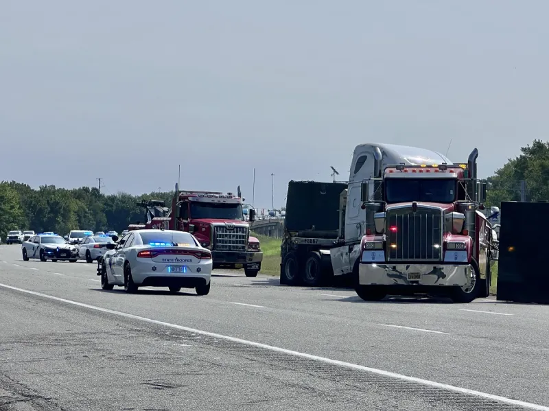 Lanes blocked on westbound I-30 in Little Rock after tractor-trailer overturns