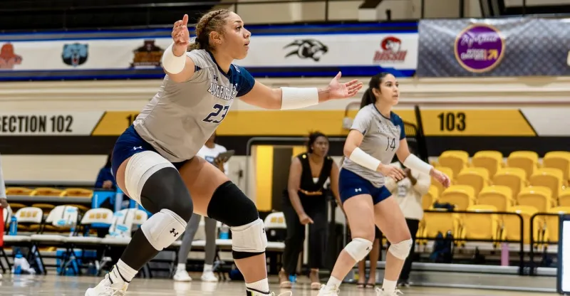 Former Northside volleyball standout Dynasty Andrews playing at the Division I level
