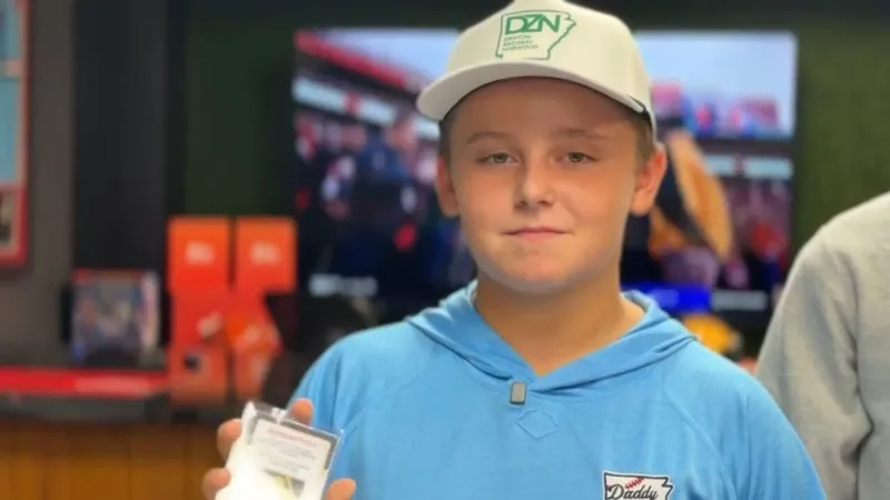 Arkansas kid hits a grand slam with a rare 2026 Topps Chrome card pull