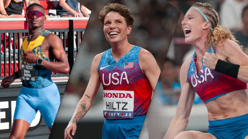 Bailey, Hiltz, & Morris earn three gold medals at USATF Champs