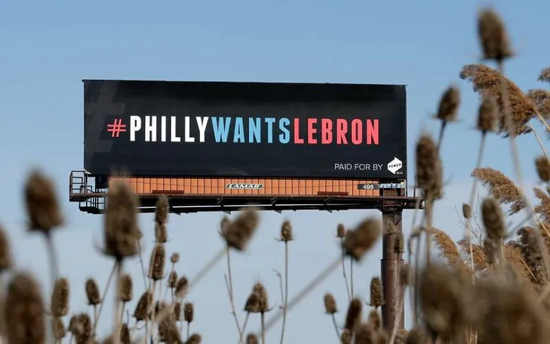 LeBron eventually heeded Philly's billboards