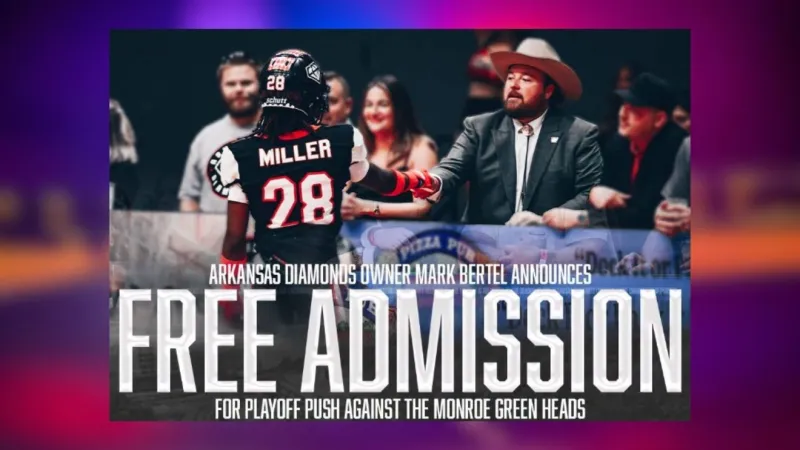 Arkansas Diamonds announce free admission for home playoff game
