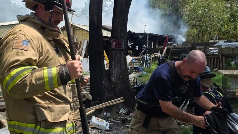 Salem FD, additional agencies battle fully engulfed house fire; no injuries reported