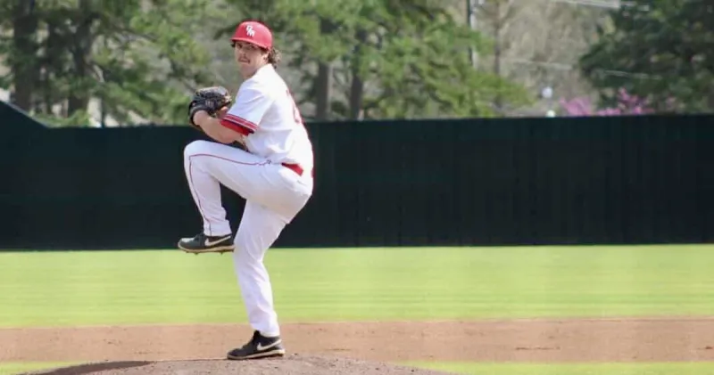 Sportsman pitcher Mason Moore uses a crafty style to get batters out
