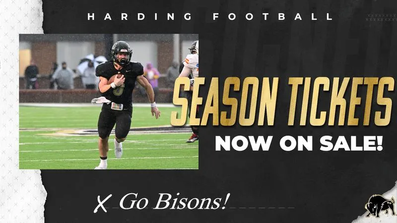 2026 Harding Football Season Tickets Now on Sale