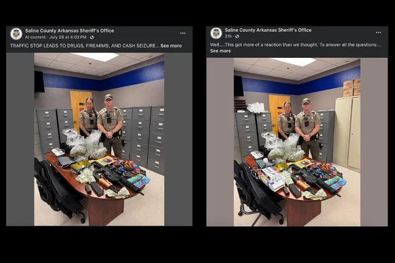 Saline County sheriff's office makes statement after AI altered image draws critical response