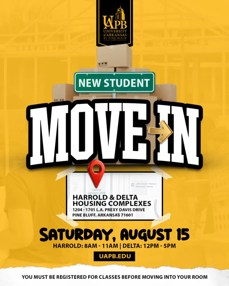 UAPB Prepares to Welcome New Students for 2026 Move-In Day