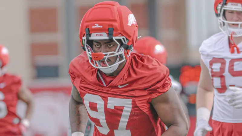 Quincy Rhodes stands alone as Arkansas defense keeps rebuilding