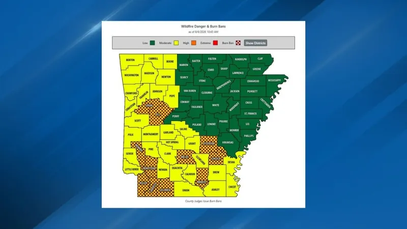 These 11 Arkansas counties are currently under burn bans