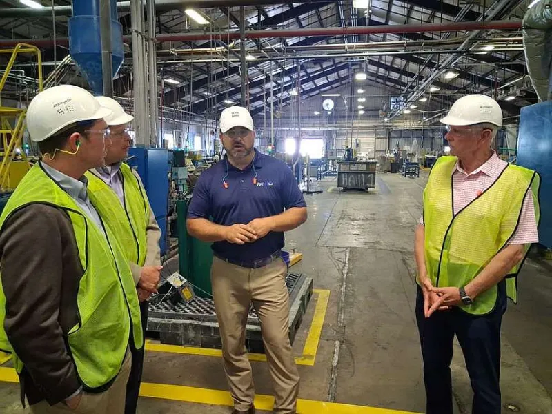Congressman Steve Womack visits Jet Stream by Pipelife in Siloam Springs