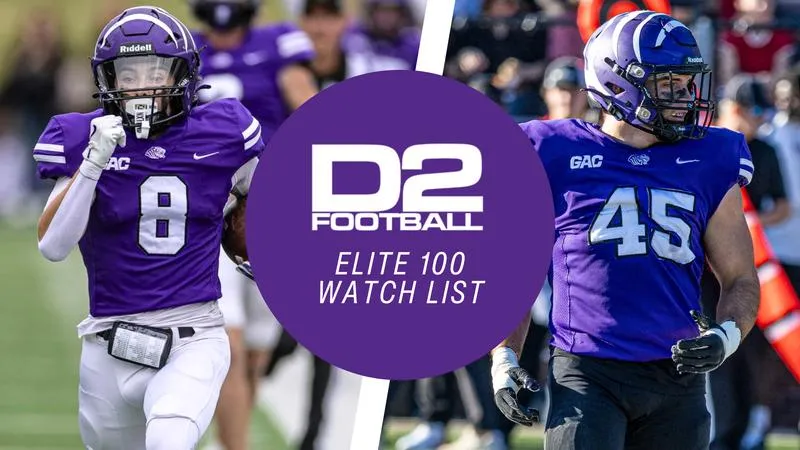 MCELHANY, CRUTCHMER MAKE D2FOOTBALL ELITE 100 WATCH LIST