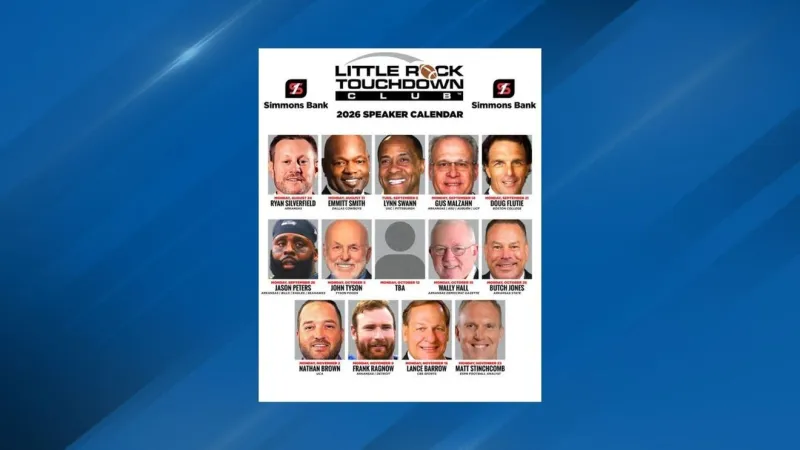Little Rock Touchdown Club unveils 2026 lineup