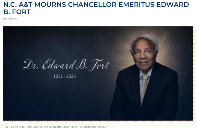 Message of Condolence from UAPB Chancellor Anthony Graham on the Passing of Dr. Edward B. Fort