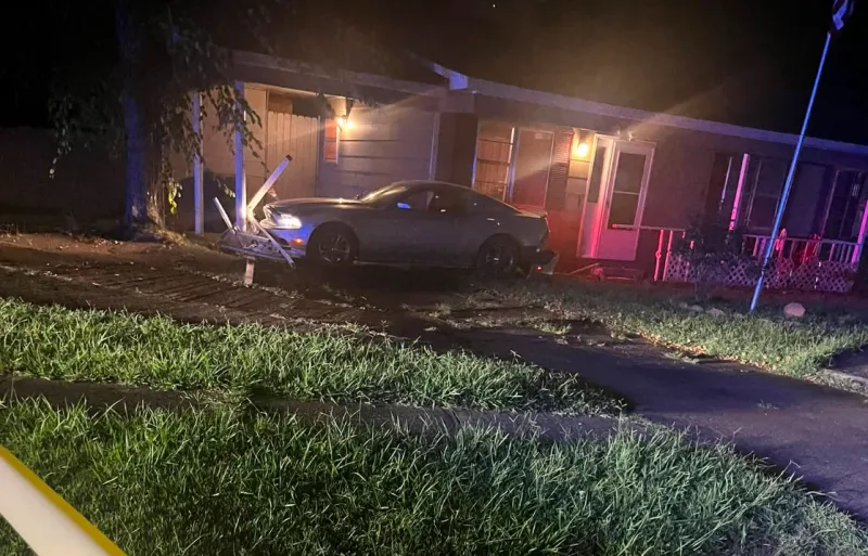 Vehicle Struck by Gunfire Before Driver Crashes Into Jonesboro Carport