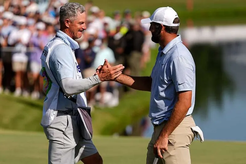 Scheffler steps up, snags 8-stroke win