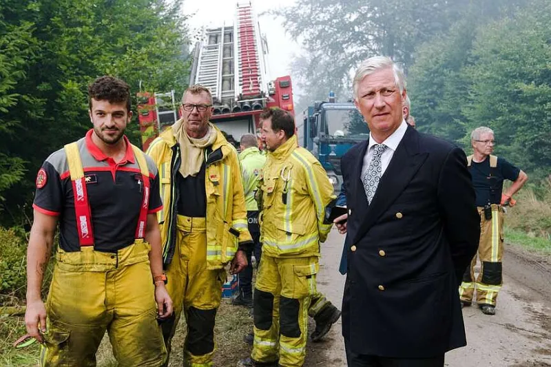 Belgium wildfire continues to rage