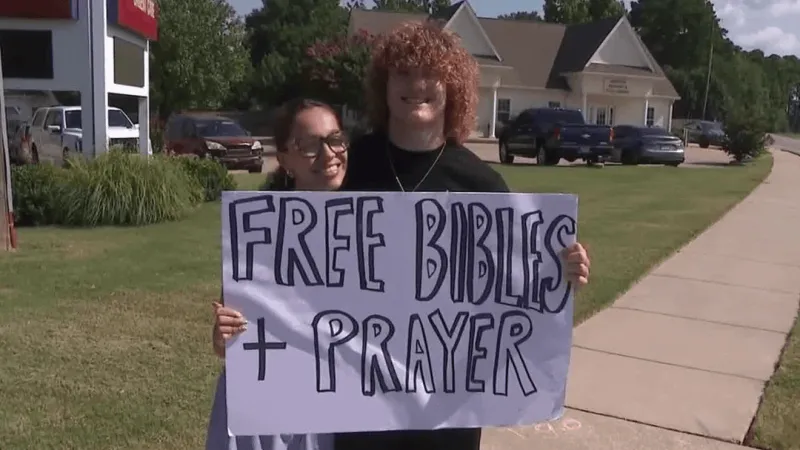 Bryant teens hand out hundreds of free Bibles this summer