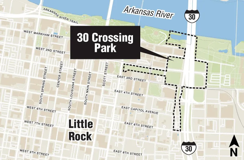 Little Rock to apply for $1 million state grant for 30 Crossing park project