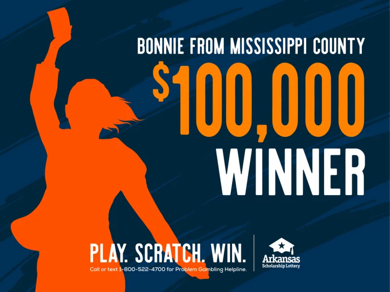 Mississippi County Woman Wins $100,000 on Randomly Selected Scratch-Off