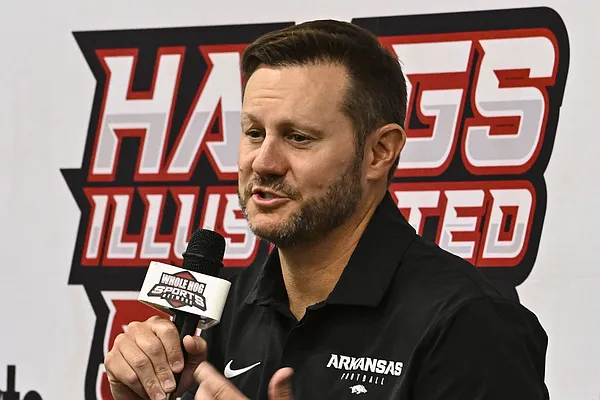 Arkansas football notebook: Ryan Silverfield focused on getting extra '5%' out of players