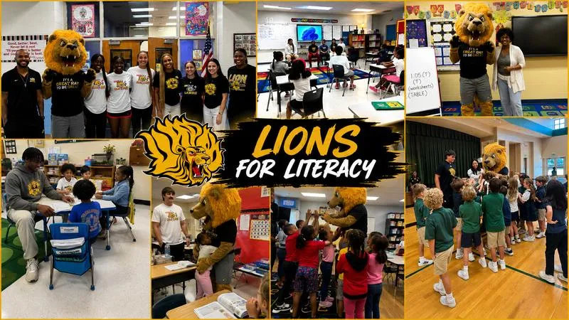 GOLDEN LIONS KICK OFF NATURAL STATE FOOTBALL KICKOFF CLASSIC WEEK WITH LIONS FOR LITERACY