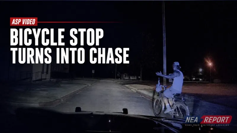 VIDEO: Blytheville Bicycle Stop Leads to Taser Struggle, Escape, ASP Says