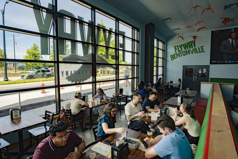 North Little Rock's Flyway Brewing Co. opens taproom at Walmart's campus in Northwest Arkansas