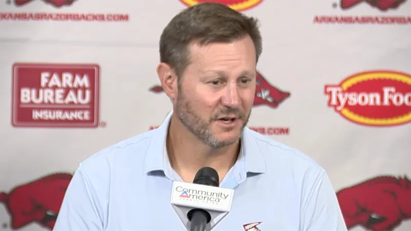Looking at opener against North Alabama with Hogs' Ryan Silverfield