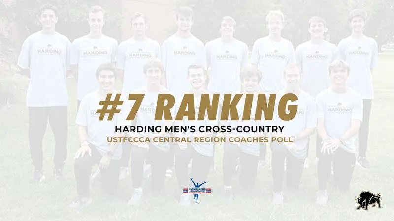 Harding Men's Cross-Country Ranked No. 7 in Preseason Central Region Poll