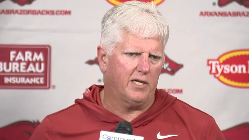 Razorbacks defensive coordinator Ron Roberts previewing opener
