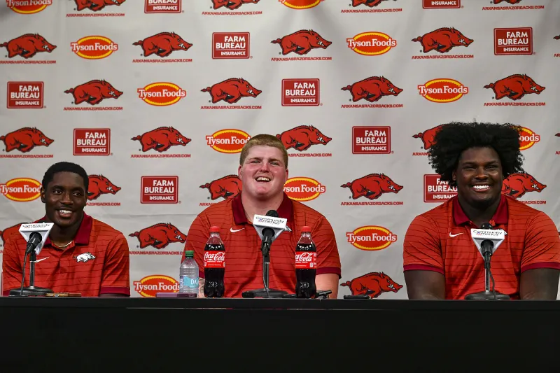 Arkansas football press conference: Jamari Hawkins, Kobe Branham, Hunter Osborne preview Week 1