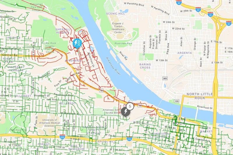 Outages leave almost 3,200 Little Rock customers without power