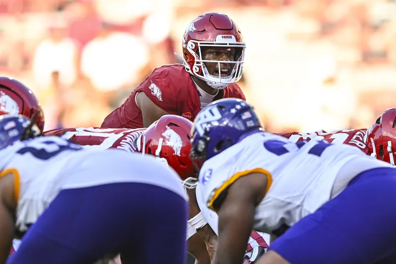 Arkansas football lists depth chart for Week 2 at Utah