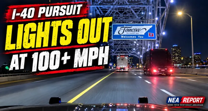VIDEO: Driver Allegedly Goes Dark at 100+ MPH During I-40 Pursuit Into Memphis
