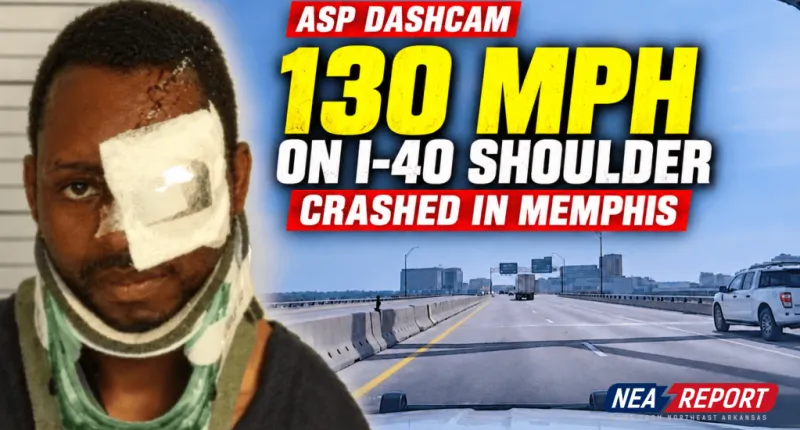 VIDEO: 130 MPH on I-40 Shoulder Before Memphis Crash | ASP Dashcam